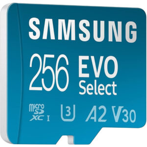 Micro Sd 256gb Samsung Evo Select+ 4k 130 Mb/s U3 A2 V30