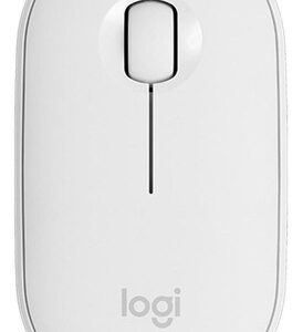 Mouse Inalámbrico Logitech  Pebble M350 Blanco Crudo