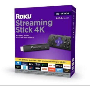 Roku Streaming Stick 4k 3820 Control De Voz 4k Negro Con 1gb De Memoria Ram