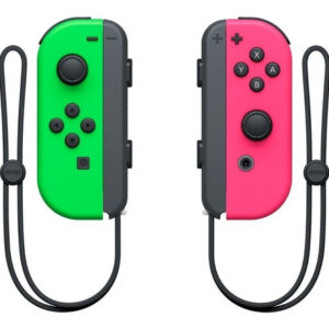 Set De Control Joystick Inalámbrico Nintendo Switch Joy-con (l)/(r) Verde Neón Y Rosa Neón
