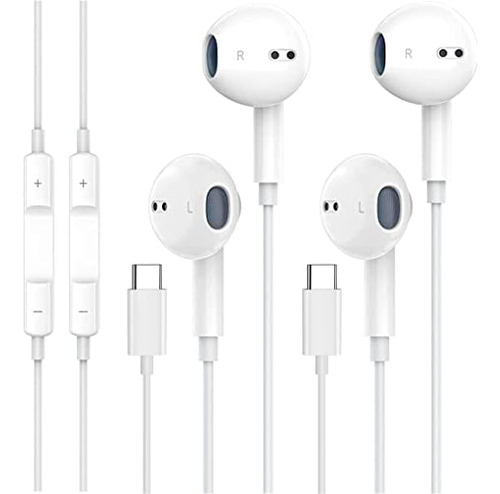 Paquete De 2 Auriculares Usb C Con Cable Nimizo