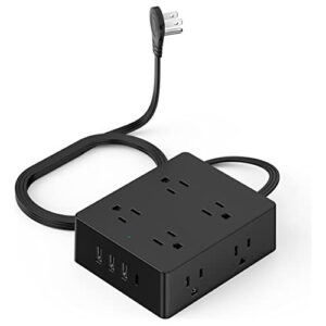 Regleta Enchufable Con Protector De Sobretensiones Yozisital