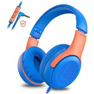 Auriculares Para Niños Con Micrófono Volumen Limitado Plegab