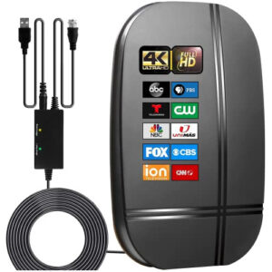 Antena Para Tv Digital Hd Interior Con Amplificador Krevi