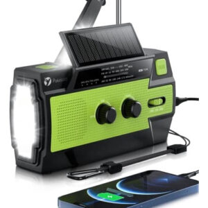 Radio Emergencia Puiuisoul 4000mah Manivela Y Solar Portátil