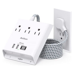 Regleta Con 3 Tomas (22.5w/4.5a) 4 Puertos Usb Addtam