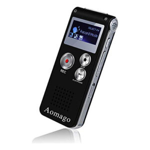 Grabadora De Voz Digital 32gb De Audio Aomago Portátil
