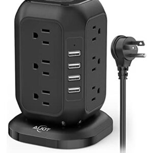 Torre De Regleta Con Usb Aijoy Protector De Sobretensión