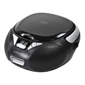 Boombox Cd6925 Portátil Con Radio Amfm En Negro Pantalla Led