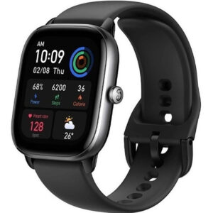 Smartwatch Amazfit Gts 4 Mini 1.65  Caja De  Aleación De Aluminio Y Plástico  Midnight Black, Malla  Midnight Black De  Silicona Y Bisel  Negro