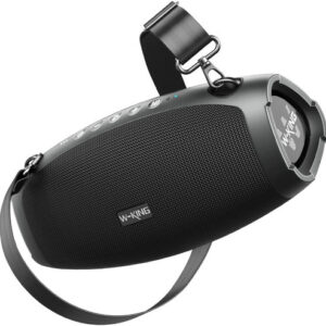Parlante W-king X10 Bluetooth 70w Mejor Que Jbl Xtreme 2 Color Negro
