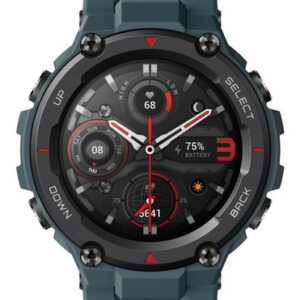 Smartwatch Amazfit Sport T-rex Pro 1.3  Caja 47.7mm De  Policarbonato  Steel Blue, Malla  Steel Blue De  Silicona A2013