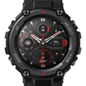 Reloj Inteligente Amazfit T-rex Pro Smartwatch 1.3´´ Gps Color De La Caja Meteorite Black Color De La Malla Meteorite Black