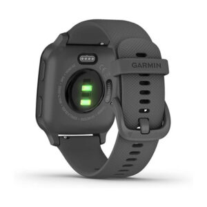 Smartband Garmin Venu Sq 1.3  Caja 40mm De  Polímero Reforzado Con Fibra  Shadow Gray, Malla  Shadow Gray De  Silicona Y Bisel  Slate Aluminum De  Aluminio Anodizado