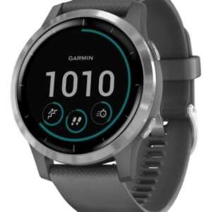 Smartwatch Garmin Vívoactive Vívoactive 4 1.3  Caja 45mm De  Polímero Reforzado Con Fibra  Shadow Gray, Malla  Gray De  Silicona Y Bisel  Silver De  Acero Inoxidable