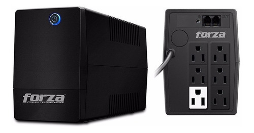 Ups Interactiva Forza Nt-751, 750va/375w, 6 Tomas, 1pc±25min Color Negro - Imagen 3