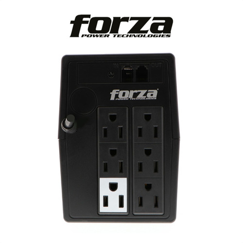 Ups Interactiva Forza Nt-751, 750va/375w, 6 Tomas, 1pc±25min Color Negro - Imagen 9