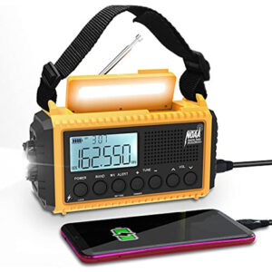 Radio De Emergencia Raynic Con Panel Solar Y Linterna