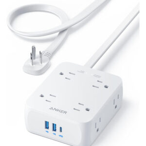 Regleta De Alimentación Anker 8 Tomas Con Usb De 20 W