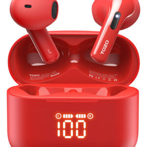 Audífonos Inalámbricos Tozo T21 Rojos Con Bluetooth