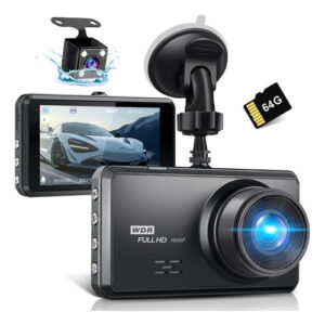 Miden S7 2.5K Dash Cam Front and Rear,64G SD Card,1600P+108