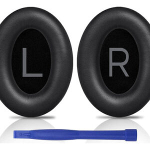Almohadillas SOULWIT para Bose QC45/QC SE, Cuero Suave - Ne