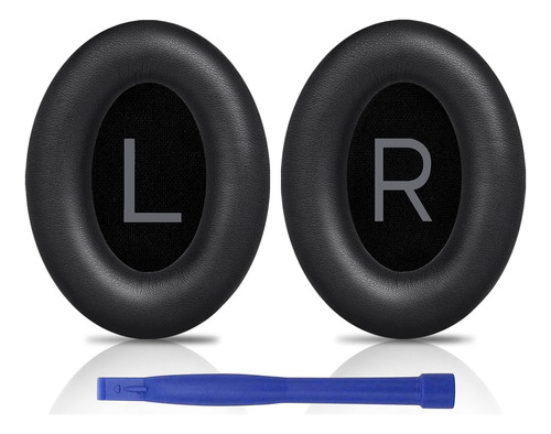 Almohadillas SOULWIT para Bose QC45/QC SE, Cuero Suave - Ne