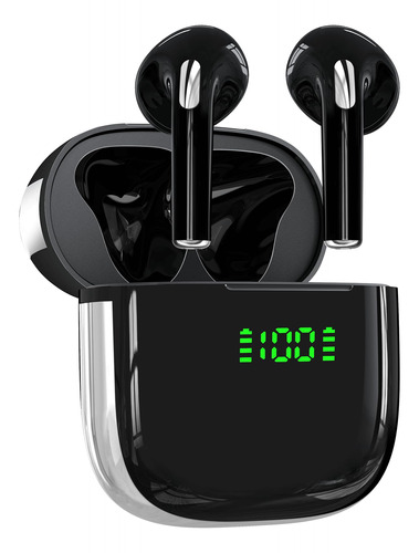 Auriculares Bluetooth Ear buds 72Hrs Negros, IPX7, Estéreo