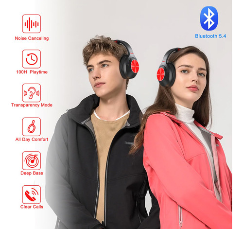 Auriculares Qaekie Híbridos Cancelación Ruido Activa - Ne - Imagen 3