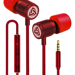 Auriculares LUDOS Ultra Rojos con Micrófono, Aislamiento d