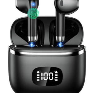 Auriculares Bluetooth Inalámbricos, Bajos Estéreo, IPX7,