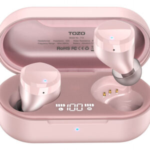Auriculares Bluetooth TOZO T12 Inalámbricos Rosa Oro, Cali