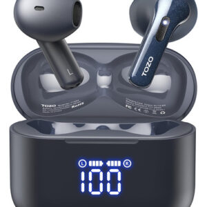 TOZO T21 Auriculares Inalámbricos Azules, Bluetooth 5.3, I