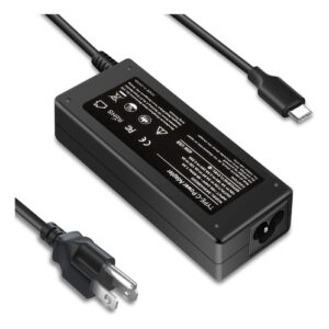 Cargador USB C 45W para HP Chromebook X360 - Negro, Adaptad