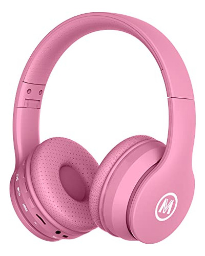 Auriculares Mokata Bluetooth Niños Rosa - Limitación Volu