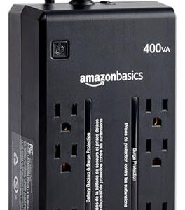 Amazon Basics UPS 400VA 255W Protector Sobretensiones Negro