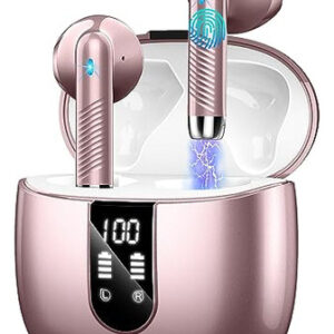 Auriculares Bluetooth 5.3 Inalámbricos, 40H, IP7, Control