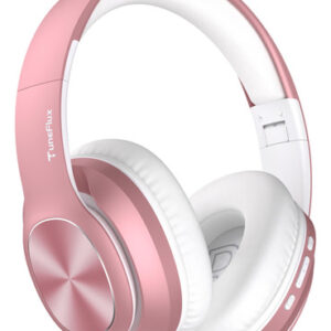 Auriculares Inalámbricos TuneFlux Bluetooth 5.3, Oro Rosa,