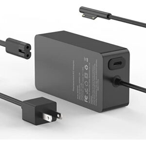 Cargador Surface Pro 65W + USB-C 20W para Microsoft, LED, 1