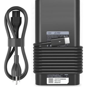 Cargador DELL 130W USB C para XPS 15 17 y Precision - Negro