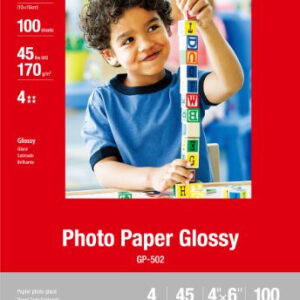 Canon Papel Fotográfico Brillante 4x6 100 Hojas (0775B022)