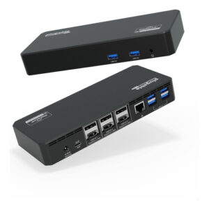 Plugable Estación USB C 12-en-1 Triple Monitor 4K - HDMI/D