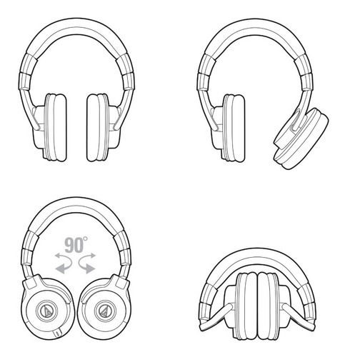 Audífonos De Monitoreo Audio-technica Ath-m40x Color Negro - Imagen 11