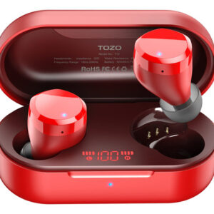 TOZO T12 Auriculares Inalámbricos Rojos Bluetooth Alta Fid