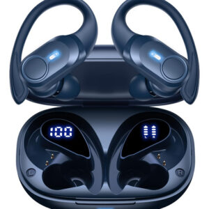 "Earbuds Bluetooth Inalámbricos Azules 70hrs Estéreo IPX7