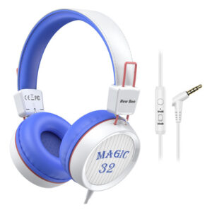 Auriculares New bee Kids KH20 con Micrófono Blanco - Segur