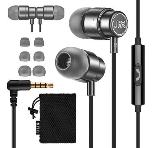 Auriculares UliX Rider con Micrófono, Cable Anti-Enredo -