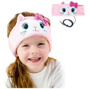 CozyPhones Auriculares Diadema para Niños - Rosa Kitty, Vo
