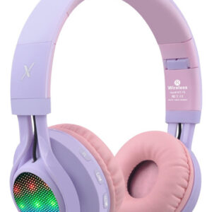 Auriculares Bluetooth Riwbox WT-7S Plegables Morados con Mi