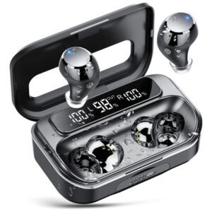 Auriculares 2024 Inalámbricos Bluetooth 5.3 IPX7 LED - Neg